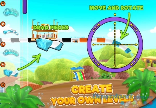 Uphill Rush Racing cho Android có tính năng tự thiết kế màn chơi độc đáo