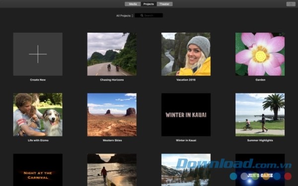 iMovie cho Mac cho phép người dùng duyệt nhiều video tại cùng một vị trí