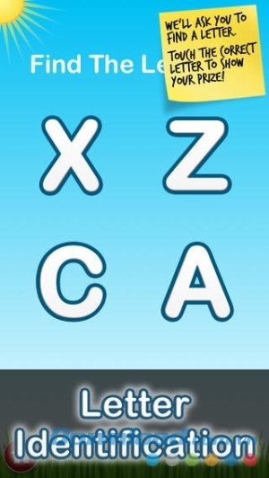 Letter Quiz cho iOS nhận dạng mặt chữ 