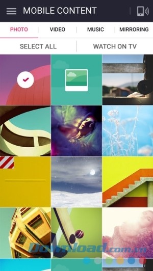 LG TV Plus cho iOS hiện nội dung mobile trên tv