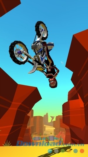 Faily Rider cho Android nhào lộn trong thung lũng