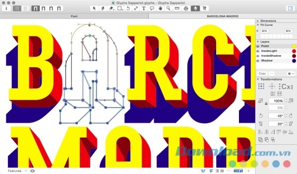 Glyphs cho Mac - phần mềm thiết kế font chữ chuyên nghiệp Glyphs cho Mac - phần mềm thiết kế font chữ chuyên nghiệp