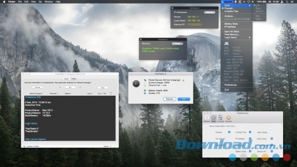 Phần mềm quản lý hệ thống tối ưu FastTask cho Mac