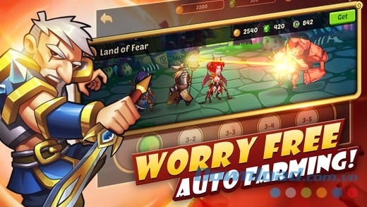 Idle Heroes cho iOS tự động huấn luyện anh hùng khi người chơi vắng mặt Idle Heroes cho iOS tự động huấn luyện anh hùng khi người chơi vắng mặt