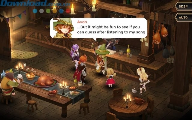 Các nhân vật tự động trò chuyện với nhau 