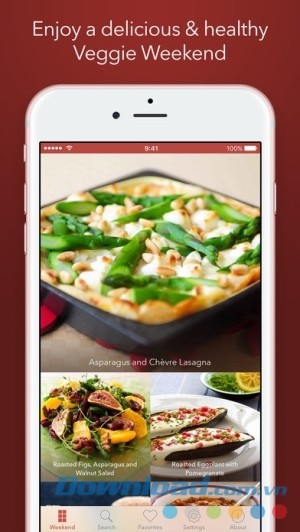 Veggie Weekend cho iOS giới thiệu đồ chay
