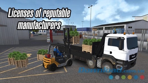 Chất lượng đồ họa 3D tuyệt đẹp của Construction Simulator 2014 cho iOS 