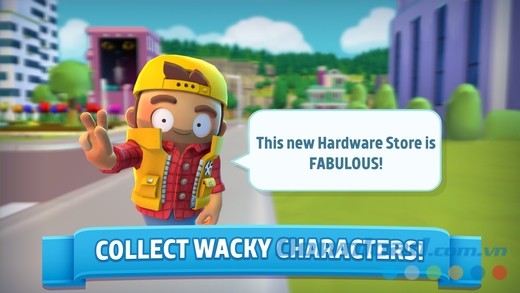 Rất nhiều nhân vật City Mania: Town Building Game cho iOS cực "cool" đang chờ bạn thu thập