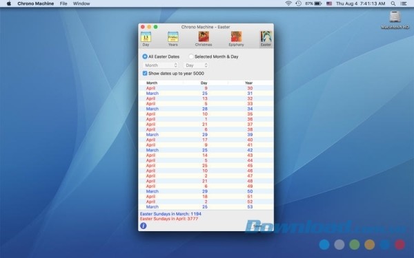 Chrono Machine cho Mac có chức năng tìm kiếm thời gian thông minh