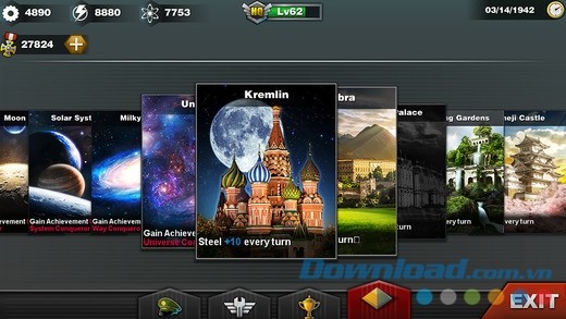 Người chơi sẽ có cơ hội ngắm nhìn rất nhiều kỳ quan thế giới trong World Conqueror 3 cho iOS