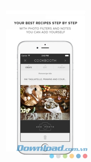 Ứng dụng nấu ăn Cookbooth cho iOS