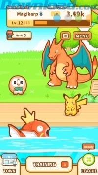 Nhiều loài pokemon khác sẵn sàng trợ giúp bạn huấn luyện Magikarp