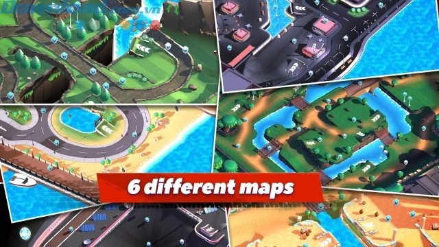 6 bản đồ khác nhau cho người chơi thưởng thức 