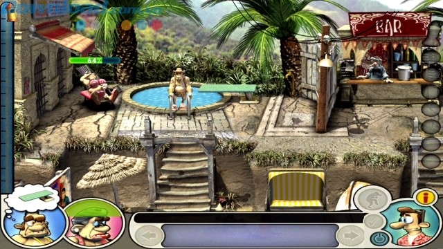 Trêu tức gã hàng xóm khi gã đi nghỉ mát