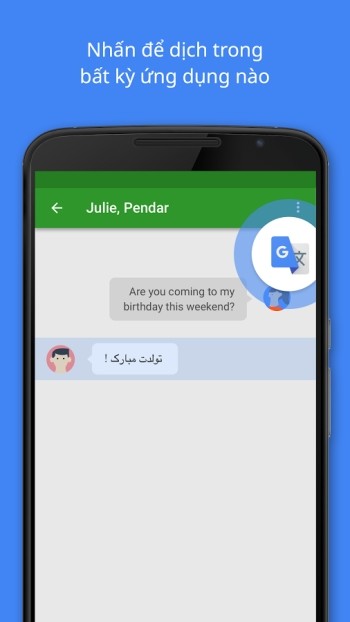 Google Dịch cho Android - công cụ dịch đa ngôn ngữ