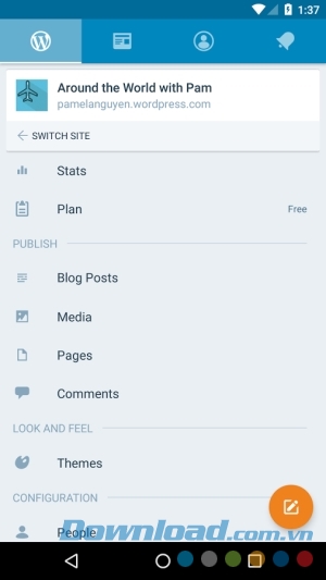WordPress cho Android tạo blog cá nhân WordPress cho Android tạo blog cá nhân