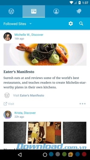 WordPress cho Android tạo blog trên điện thoại WordPress cho Android tạo blog trên điện thoại