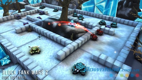 Gameplay đấu súng cực kỳ cuốn hút của Block Tank Wars 2 Premium cho Android 