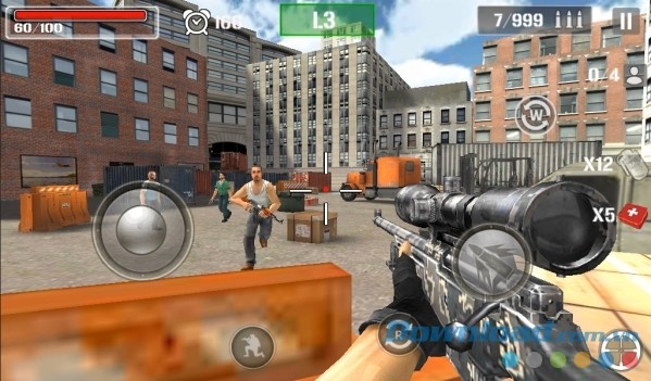 Thiết kế đồ họa 3D chất lượng cao của Shoot Hunter-Gun Killer cho Android 