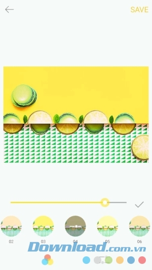 ứng dụng lọc ảnh Palette Summer cho Android 