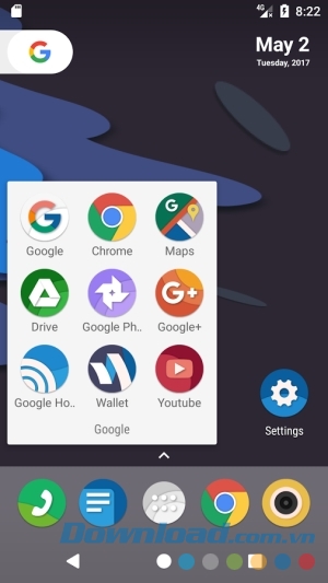 N Launcher Pro cho Android chỉnh sửa khay ứng dụng