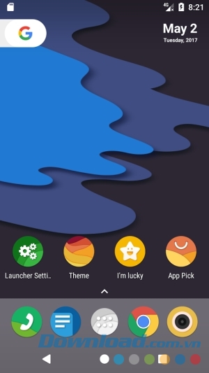 N Launcher Pro cho Android thay nền màn hình 