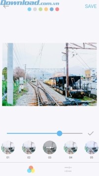 Điều chỉnh mức độ của bộ lọc