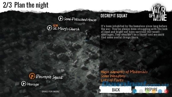 Lập kế hoạch sinh tồn trong This War of Mine cho Android