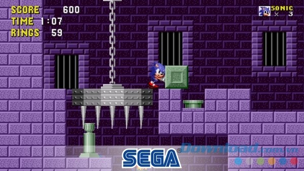 Sonic the Hedgehog cho Android thử thách người chơi qua nhiều môi trường khác nhau