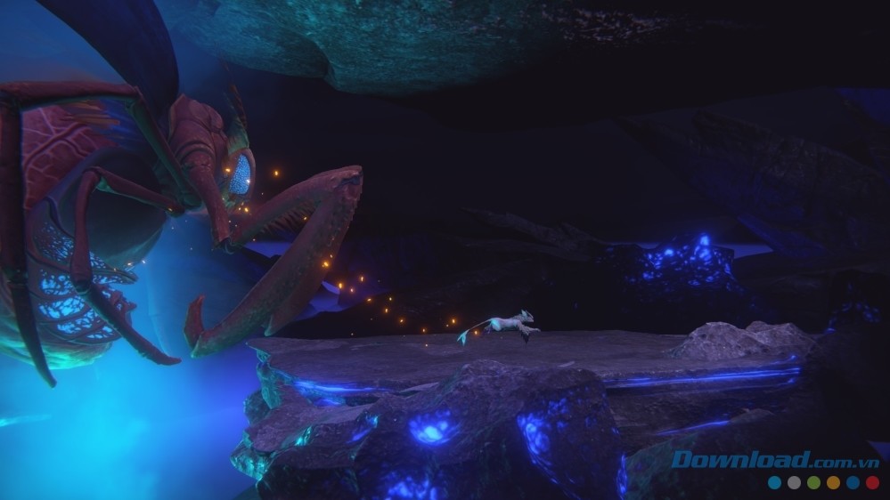 Điều khiển nhân vật có khả năng phân tách trong game phiêu lưu đi cảnh Embers of Mirrim cho máy tính