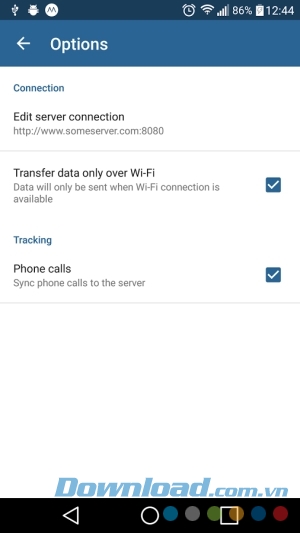 ManicTime cho Android có nhiều tùy chọn cấu hình