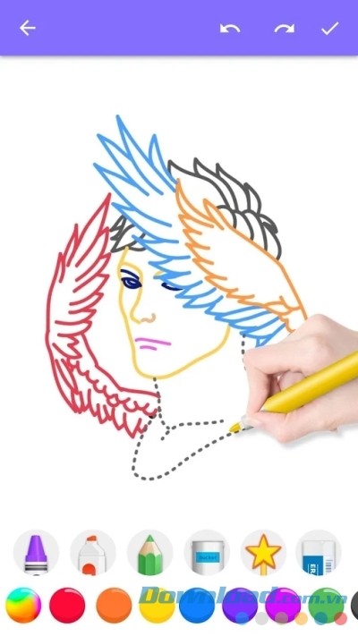 Tự do vẽ sáng tạo với How To Draw Comics for Android