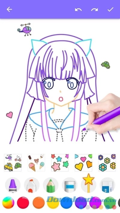 Tự tay hoàn thành bức vẽ với How To Draw Comics cho Android