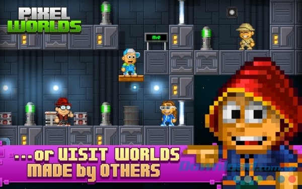 Tham quan vô số thế giới khác trong Pixel Worlds cho Android