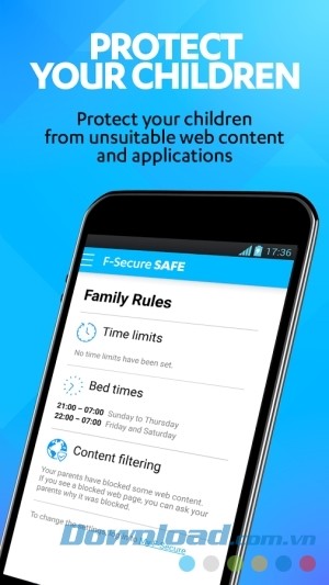 F-Secure SAFE cho Android bảo vệ trẻ em