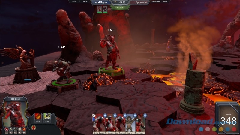 Tham gia vào các trận chiến quyết liệt trên bàn trong game chiến thuật thẻ bài theo lượt Longsword - Tabletop Tactics cho máy tính