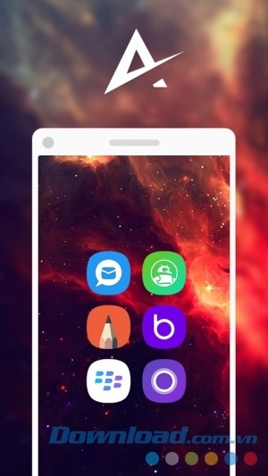Aspire UX S8 cho Android có icon đẹp