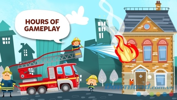 Gameplay Little Fire Station cho Android đủ để người chơi giải trí hàng tiếng mà không chán 