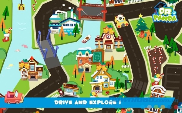 Game lái ô tô Dr. Panda Toy Cars Free cho Android