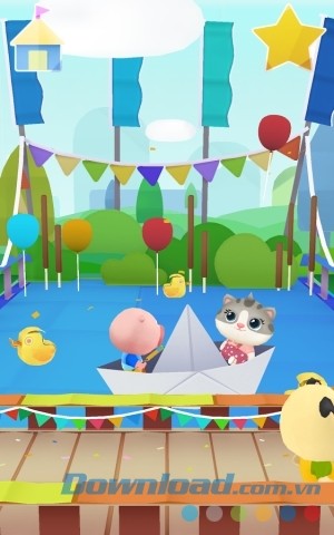 Hoạt động chèo thuyền trong Dr. Panda's Carnival cho Android