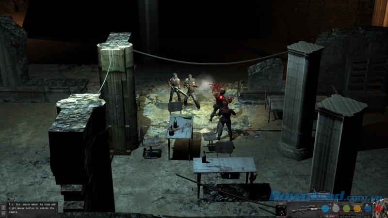 Giao diện chính của game nhập vai Krai Mira: Extended Cut cho máy tính