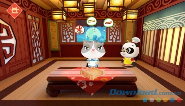 Dr. Panda Restaurant Asia cho Android có thiết kế đồ họa hoạt hình đẹp mắt