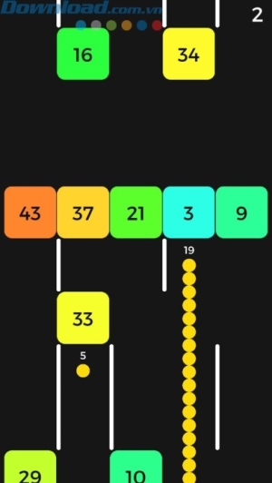 Phá vỡ các khối để mở đường tiến lên phía trước