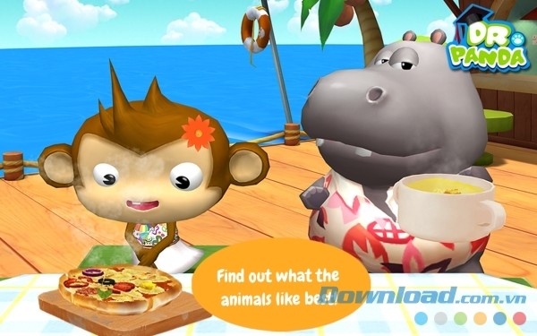 Dr. Panda Restaurant 2 cho Android sở hữu đồ họa hoạt hình cực kỳ dễ thương