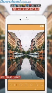 Tạo ảnh gương phản chiếu độc đáo