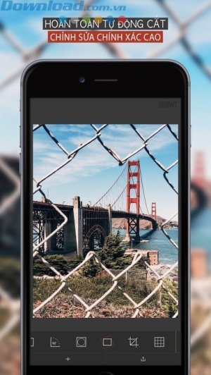 Tự động cắt ảnh, chỉnh sửa với độ chính xác cao 