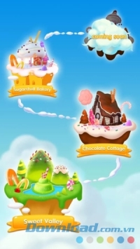 Bản đồ đẹp mắt  của Sweet Candy Fever cho Android 