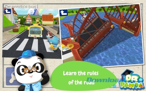  Dr. Panda Bus Driver cho Android giới thiệu tới các bé những quy tắc giao thông cơ bản
