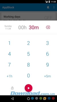 Thiết lập giờ chặn ứng dụng tại AppBlock - Stay Focused cho Android