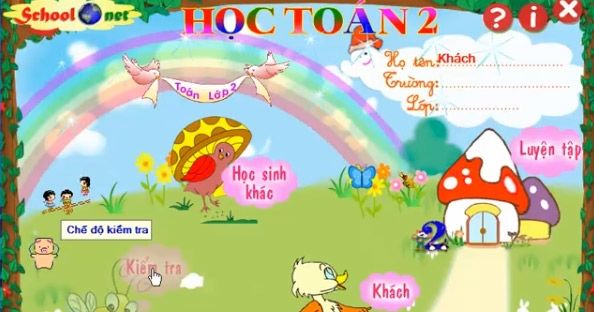 Học toán 2Hỗ trợ Học toán lớp 2